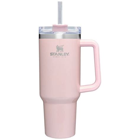 light pink stanley cup with handle